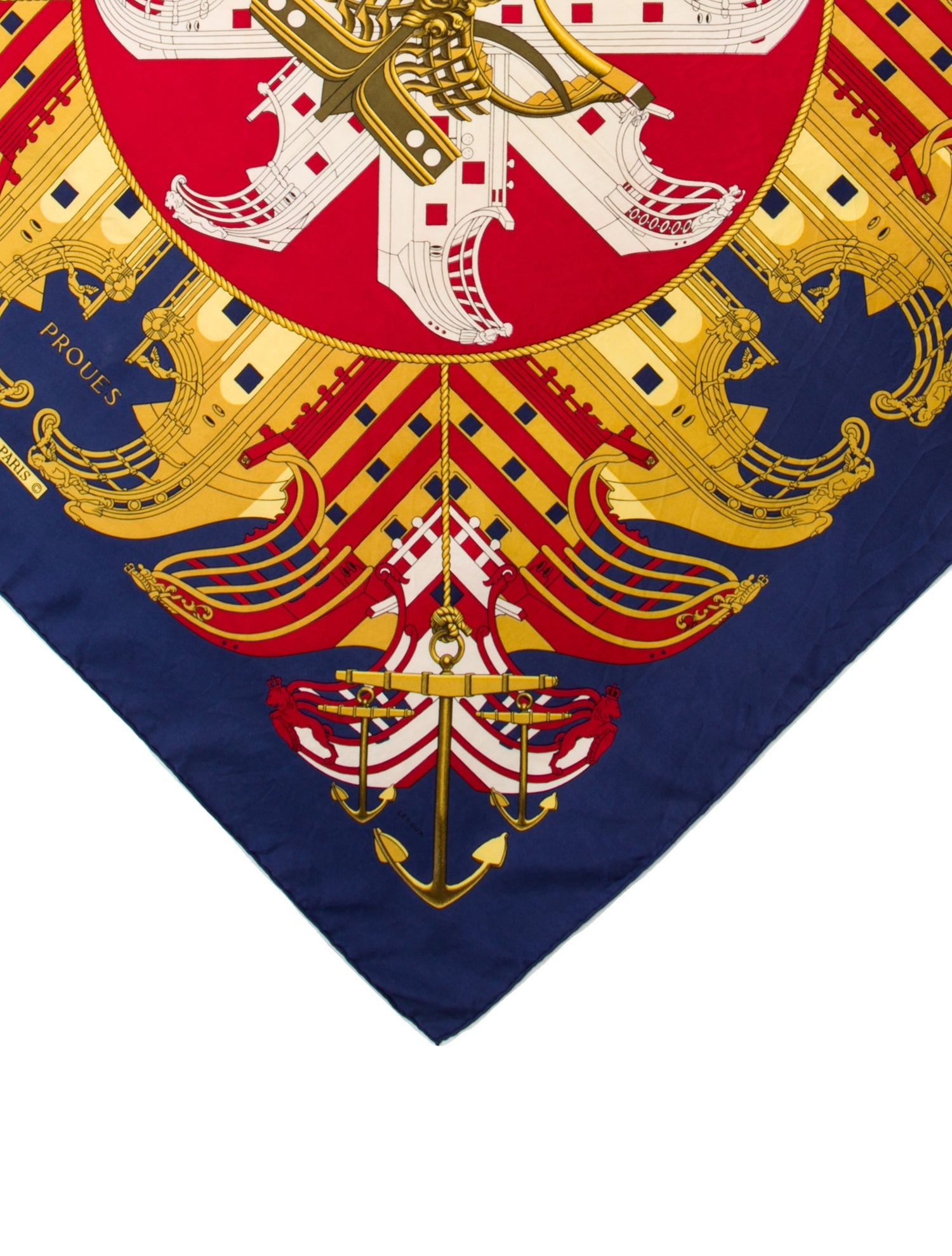 Hermès Proues Silk Scarf