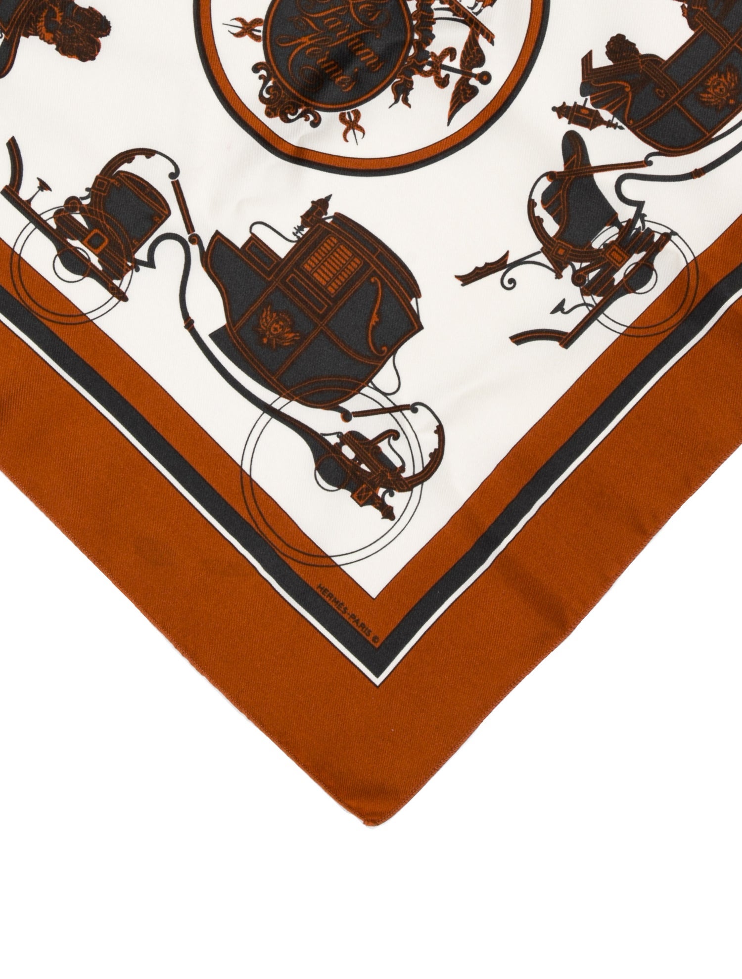 Hermès Printed Silk Pocket Square