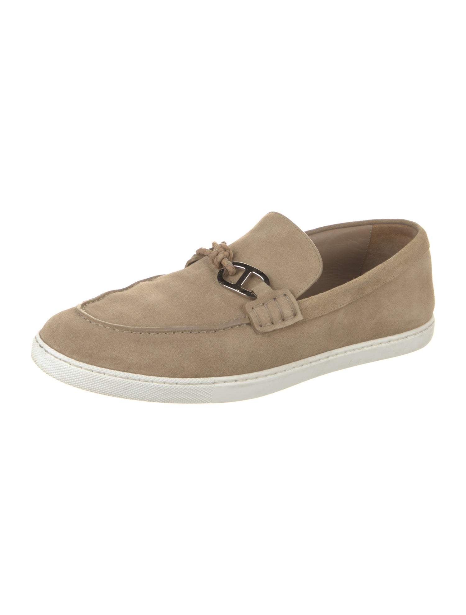Hermès Ignacio Suede Boat Shoes