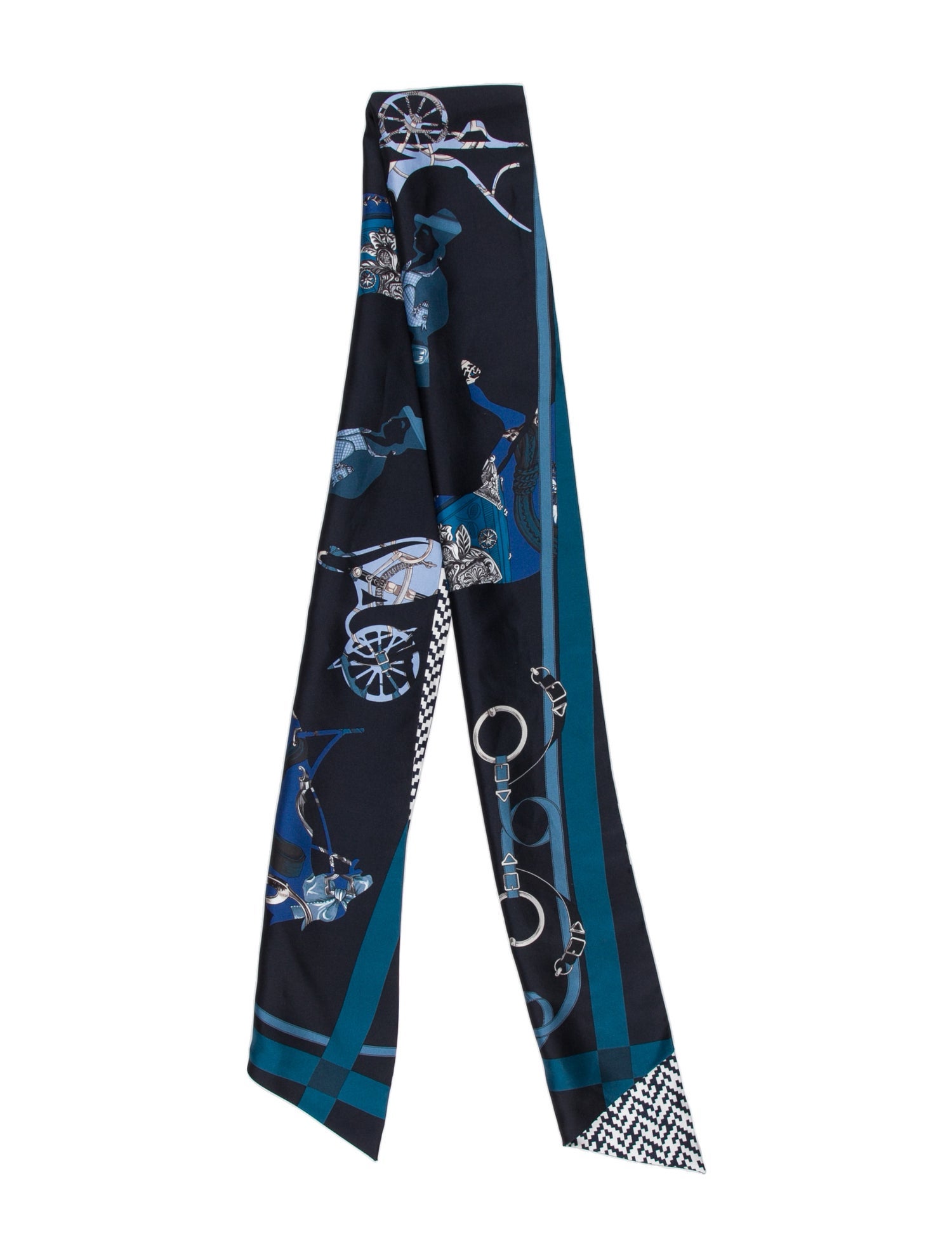 Hermès Tout en Carré Maxi Silk Twilly Scarf