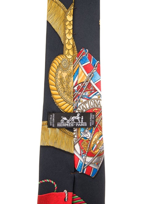 Hermès Silk Pattern Tie