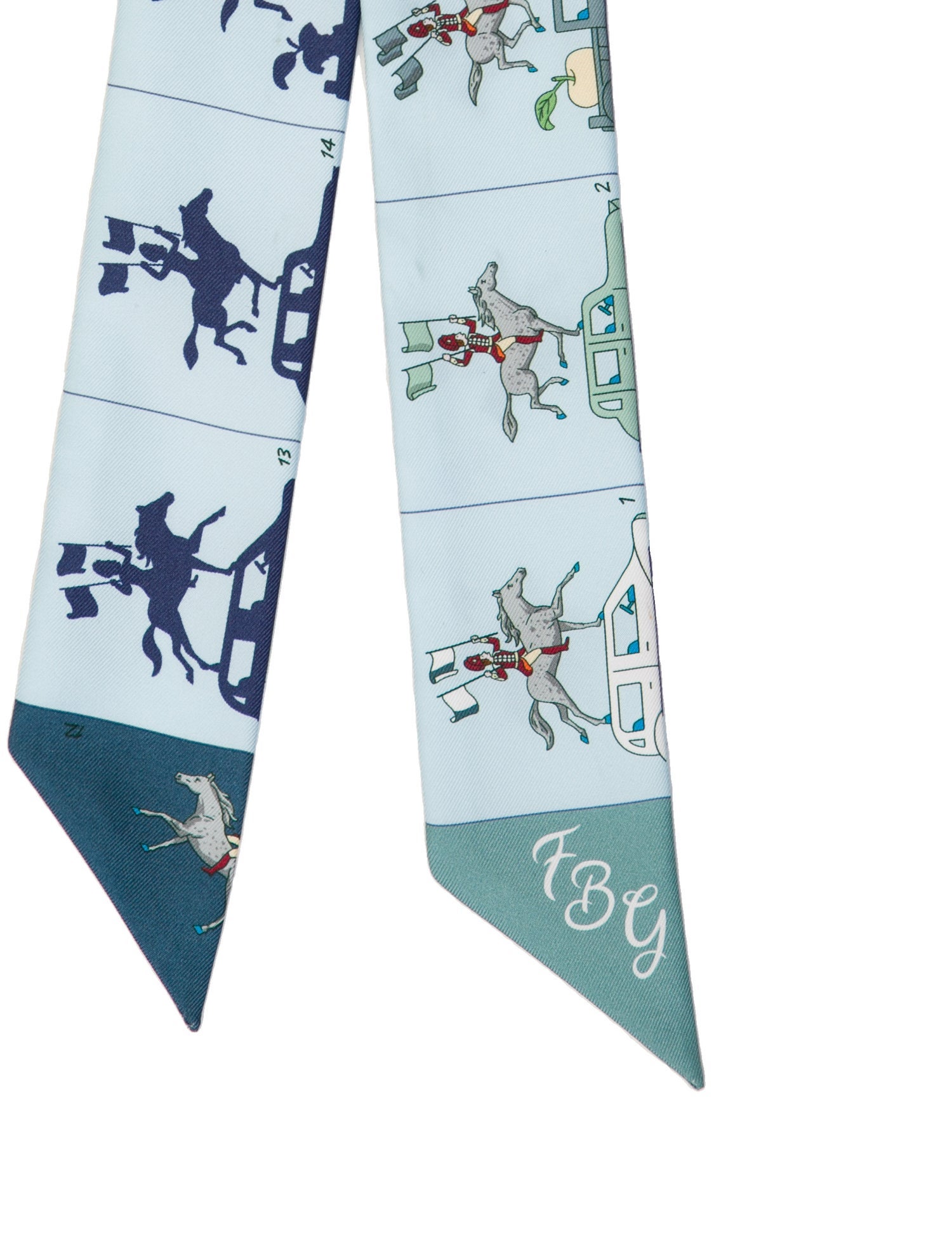 Hermès Parade Silk Twilly Scarf