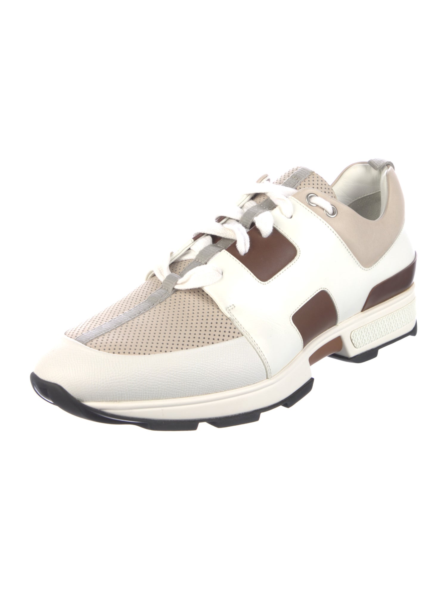 Hermès H Logo Leather Sneakers