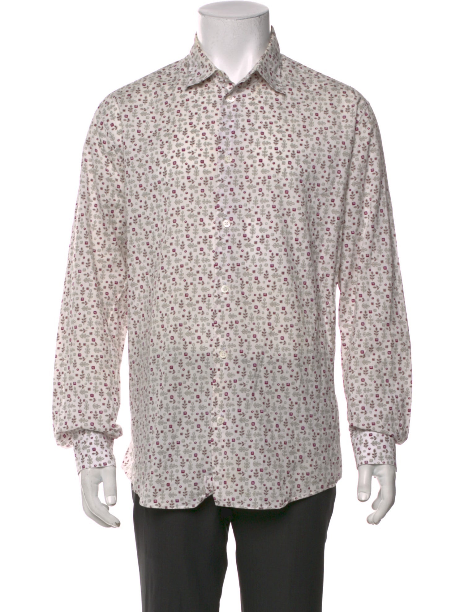 Hermès Printed Long Sleeve Shirt