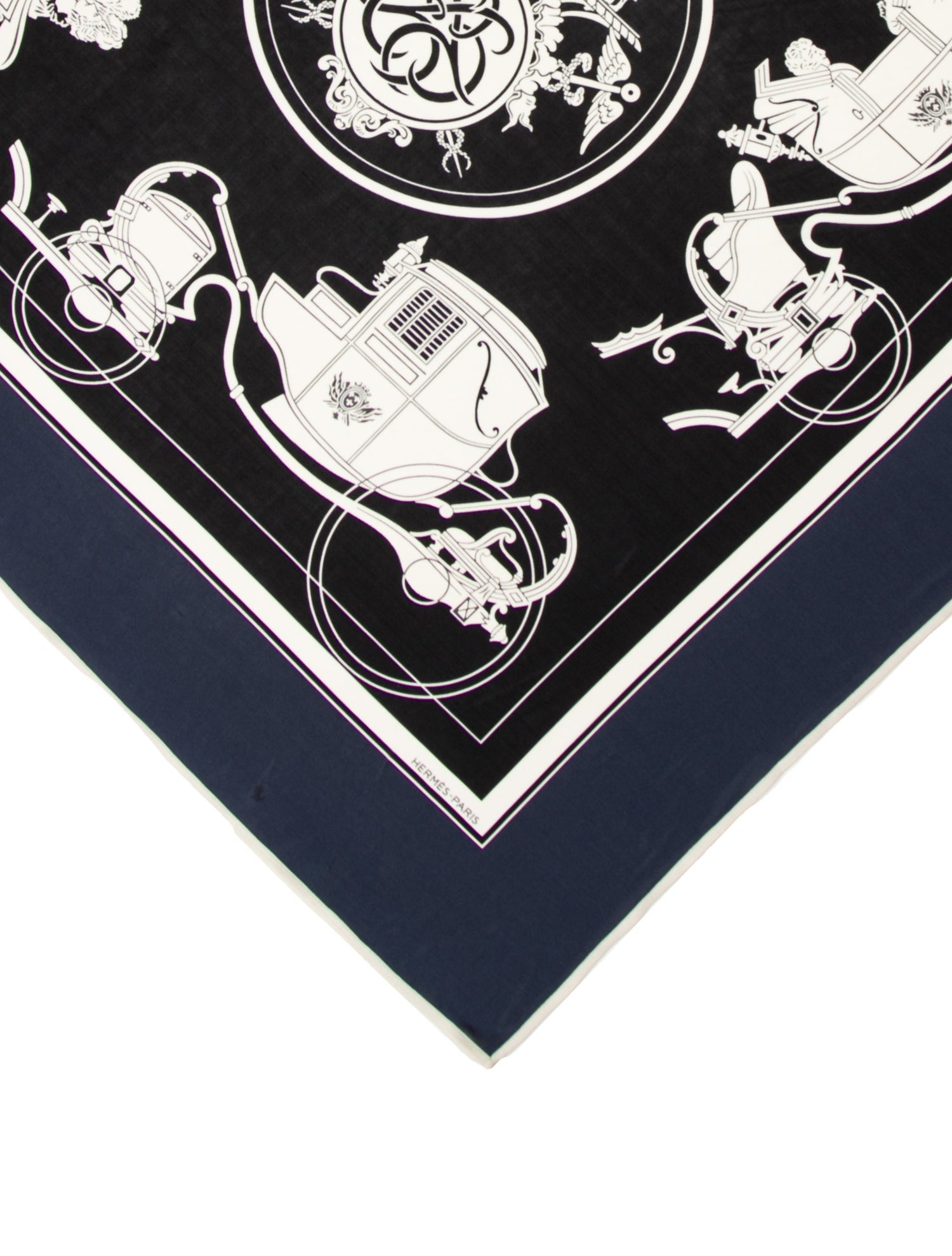 Hermès Ex Libris Jersey Silk Scarf
