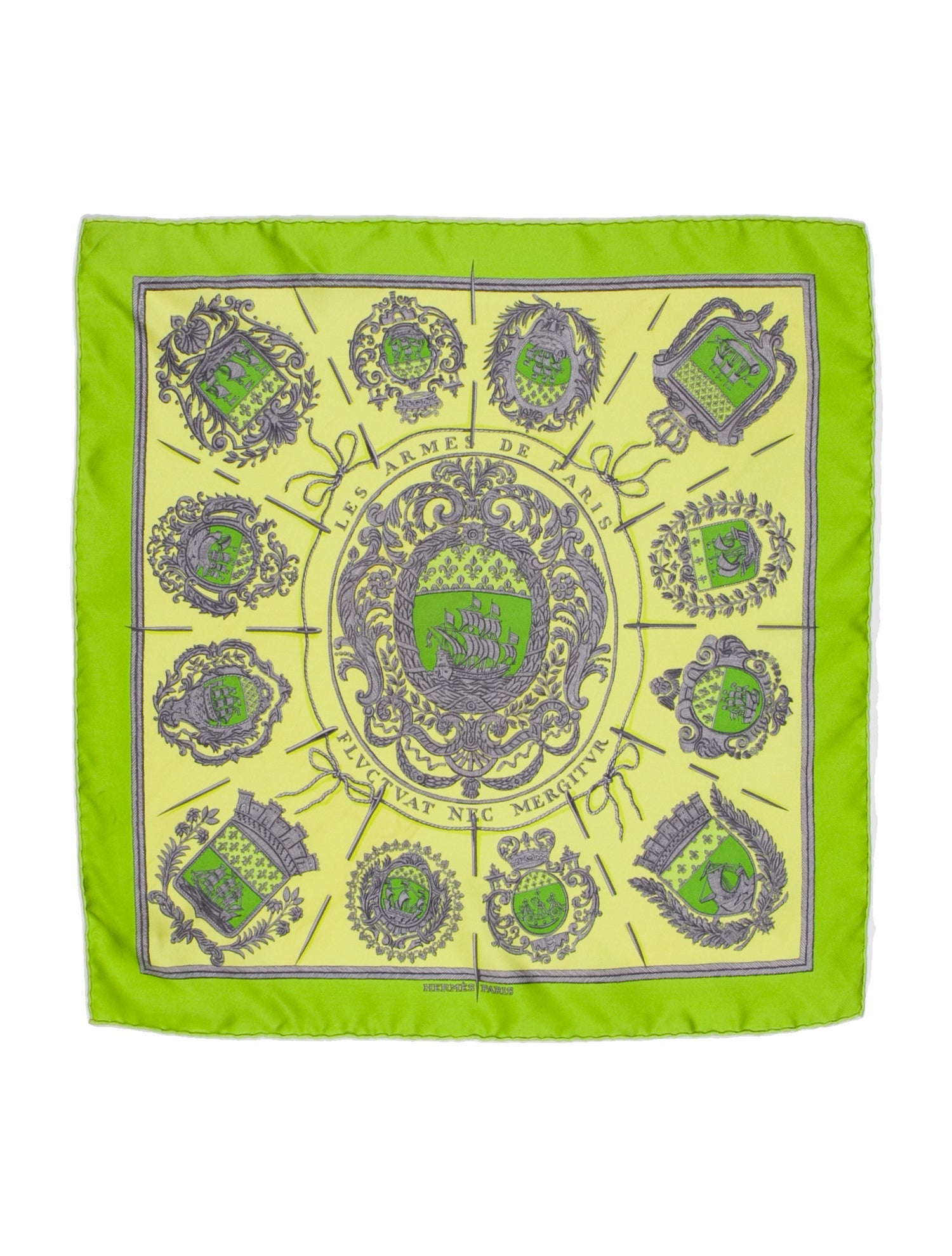 Hermès Les Armes de Paris Silk Scarf