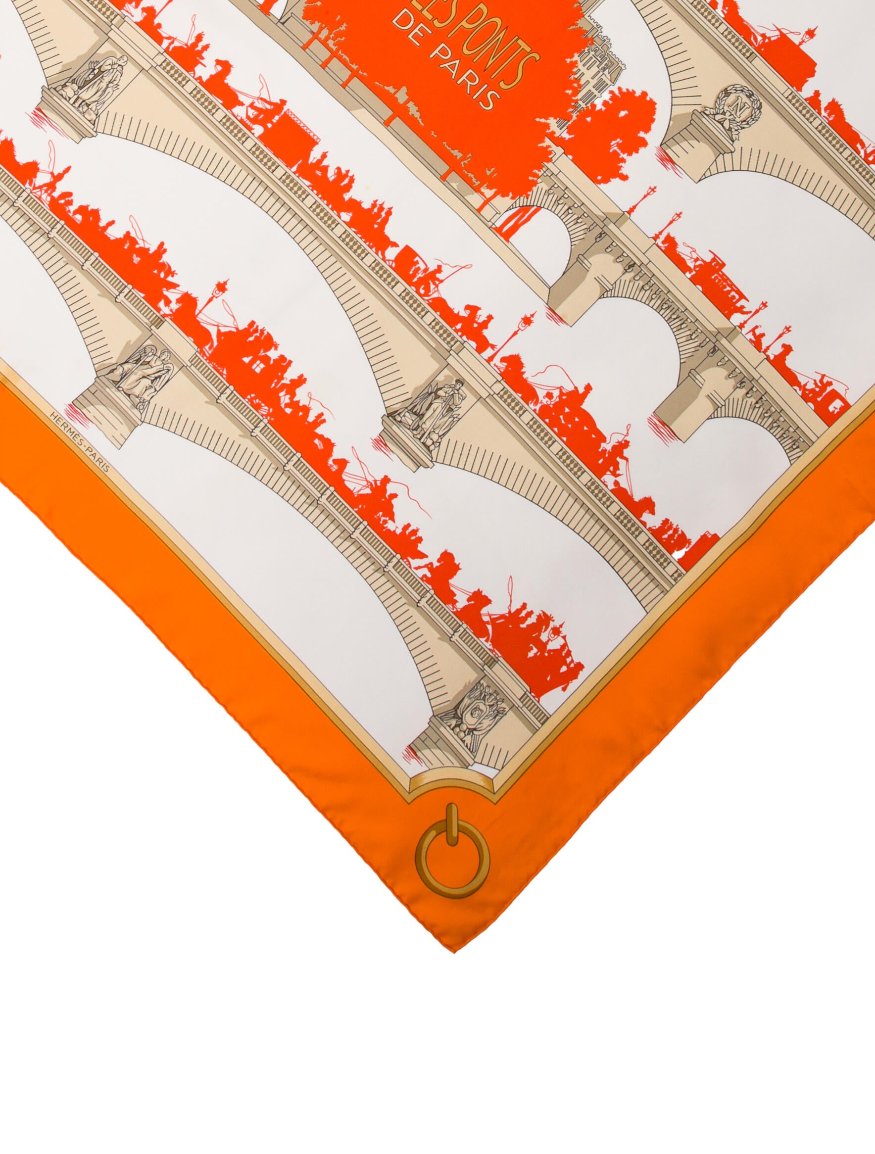 Hermès Les Ponts De Paris Silk Scarf