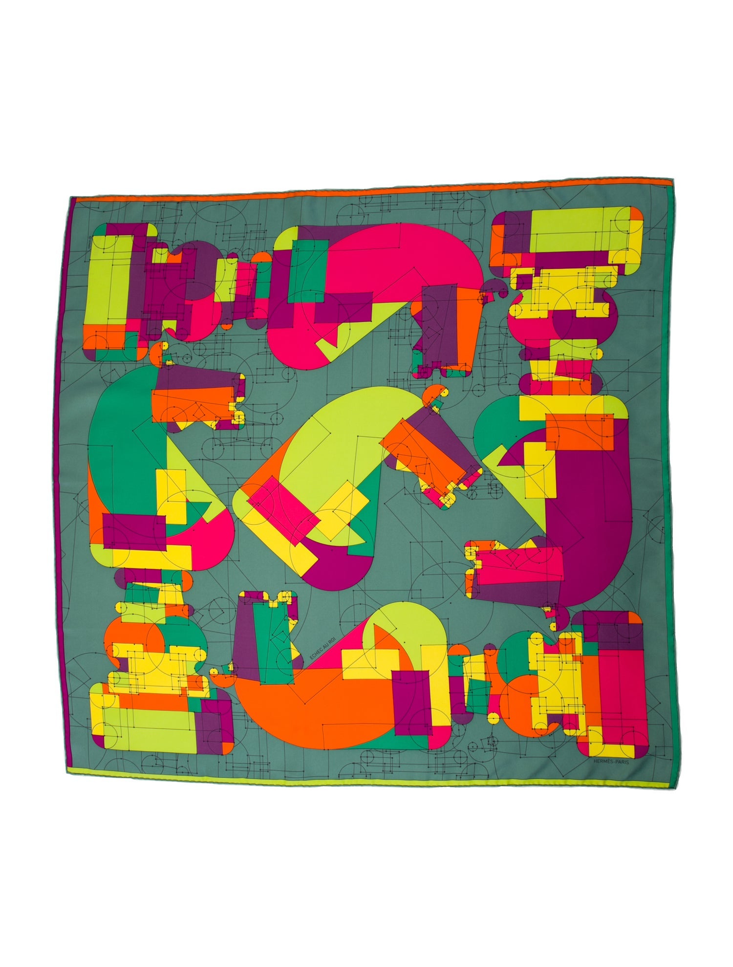 Hermès Echec au Roi Silk Scarf