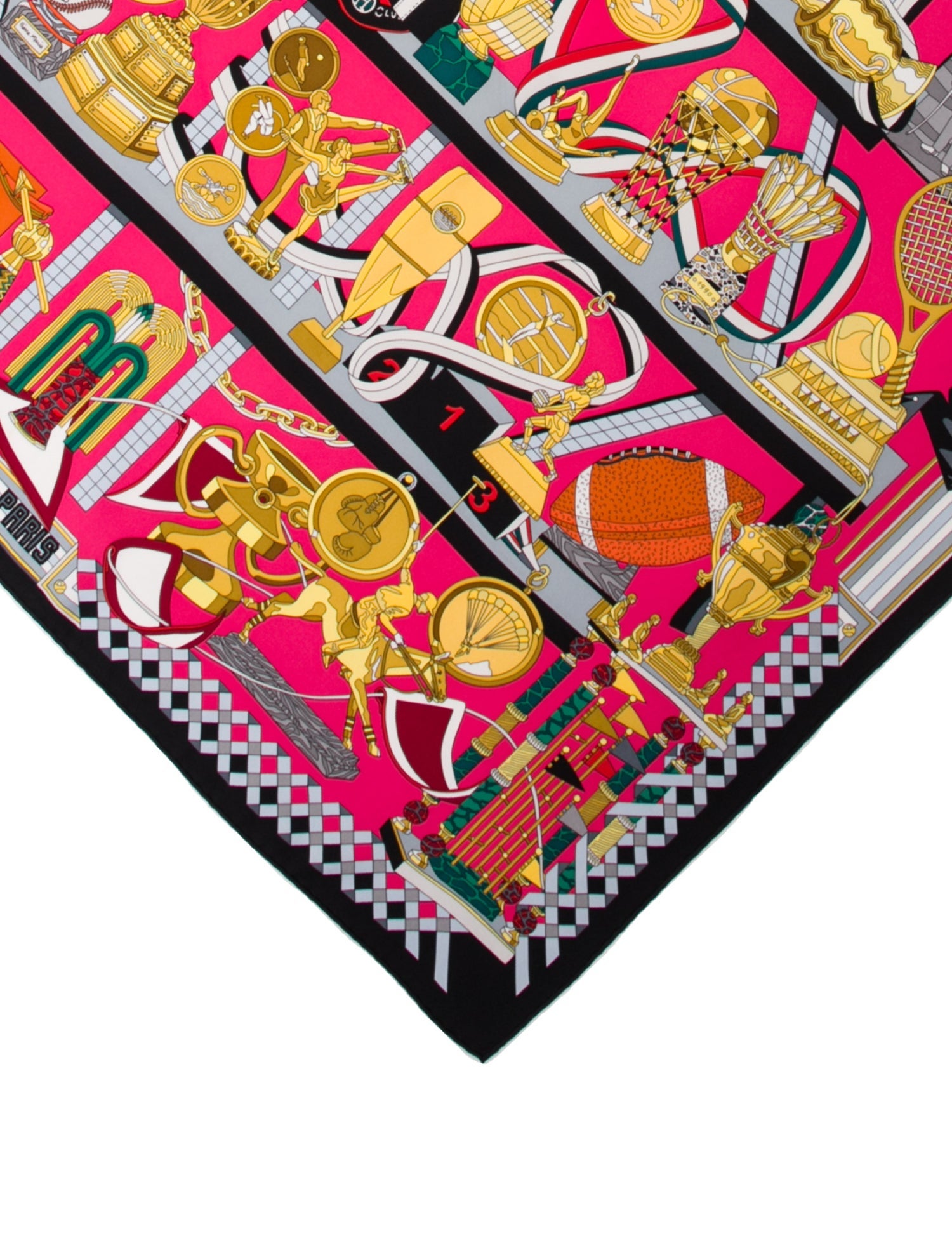 Hermès Les Trophées Silk Scarf