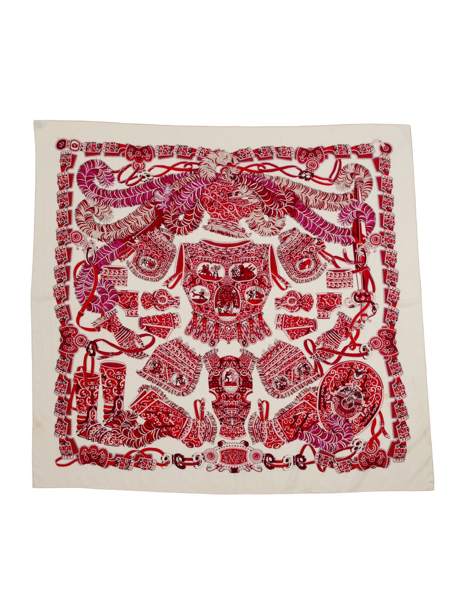 Hermès Sous L'Egide de Mars Cashmere Shawl