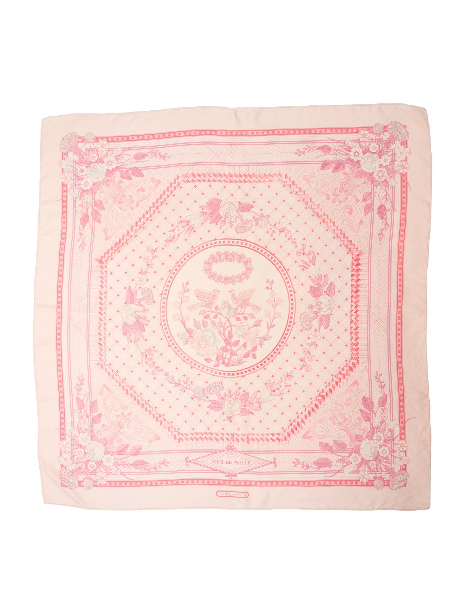 Hermès Jeux de Paille Silk Scarf