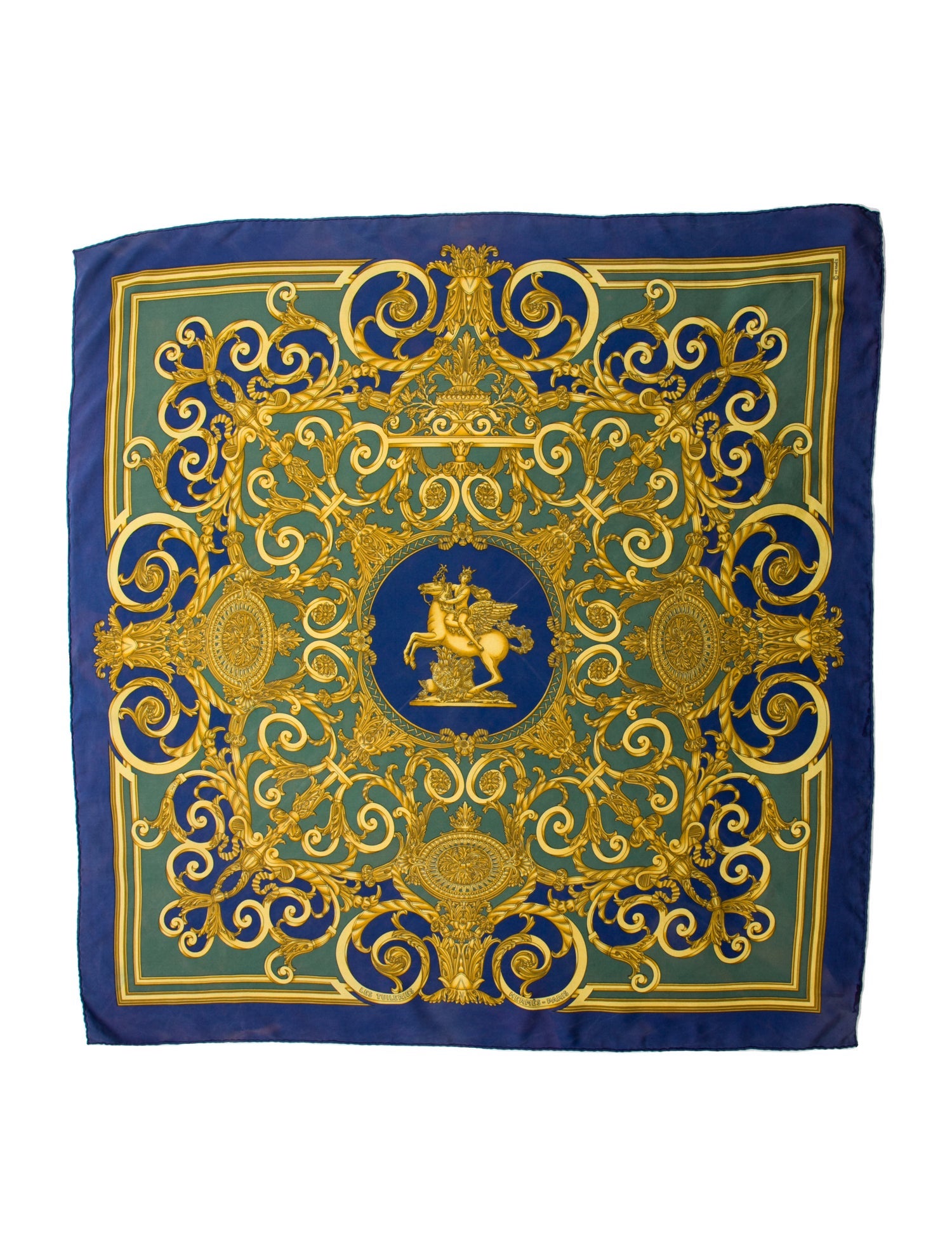 Hermès Les Tuileries Silk Scarf