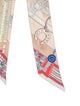 Hermès Brides et Gris Silk Twilly Scarf