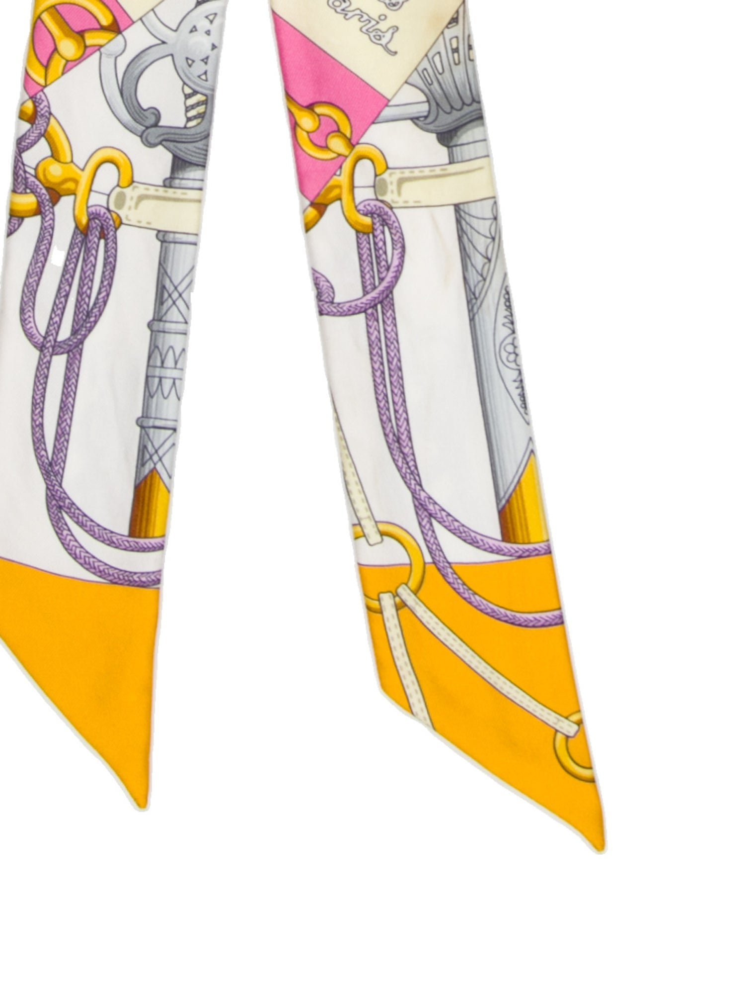 Hermès Cliquetis Silk Twilly Scarf