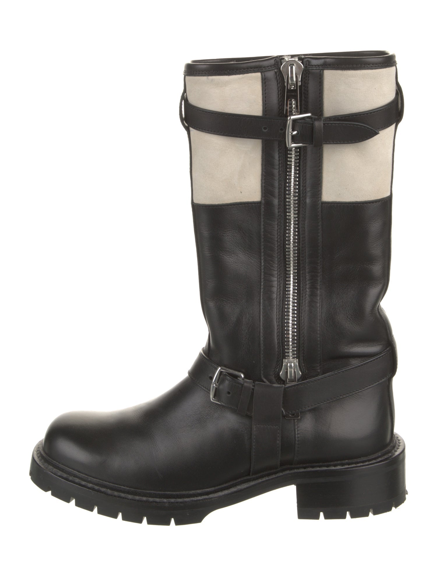 Hermès Vancouver Leather Moto Boots