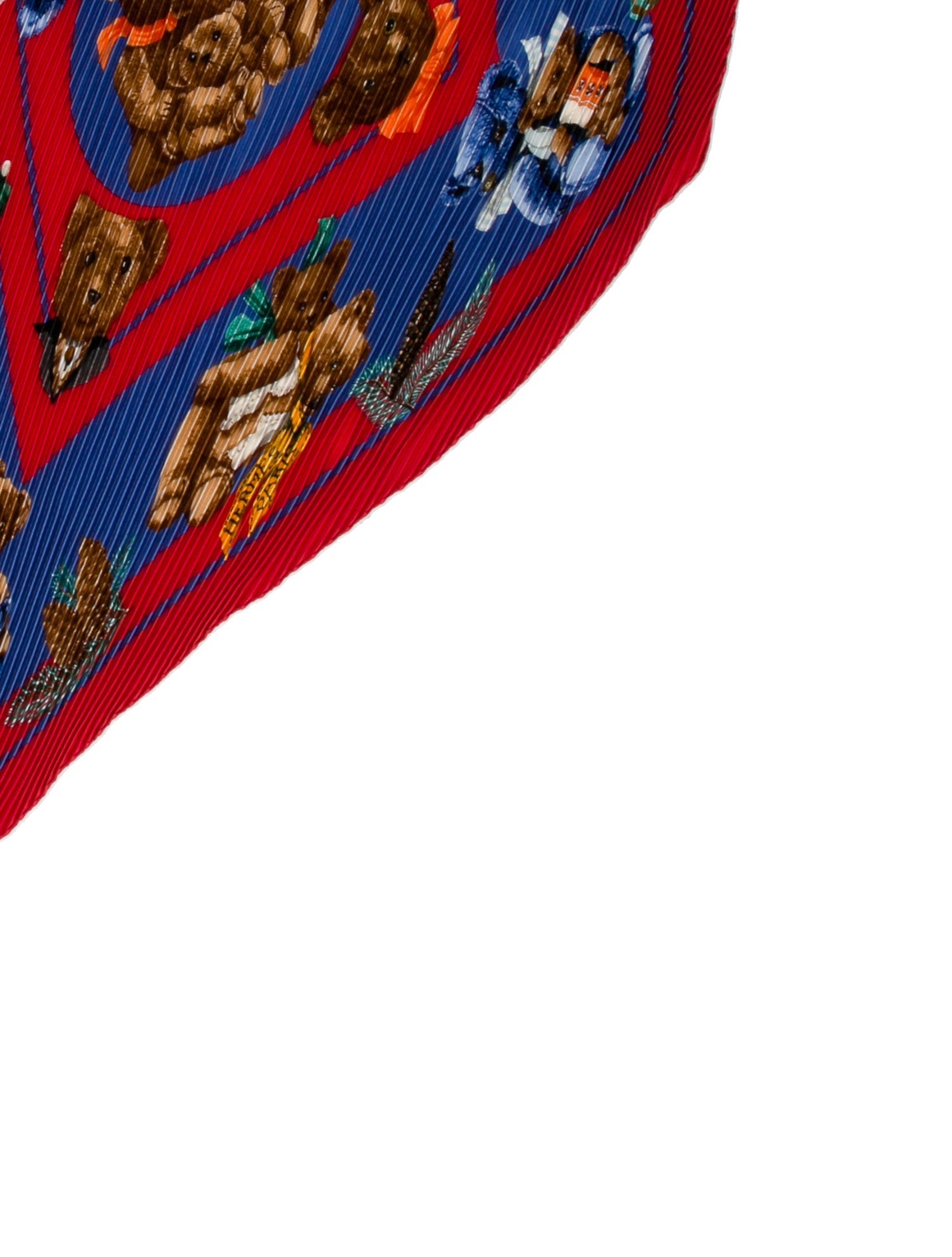 Hermès Confidents des Coeurs Silk Plissé Scarf