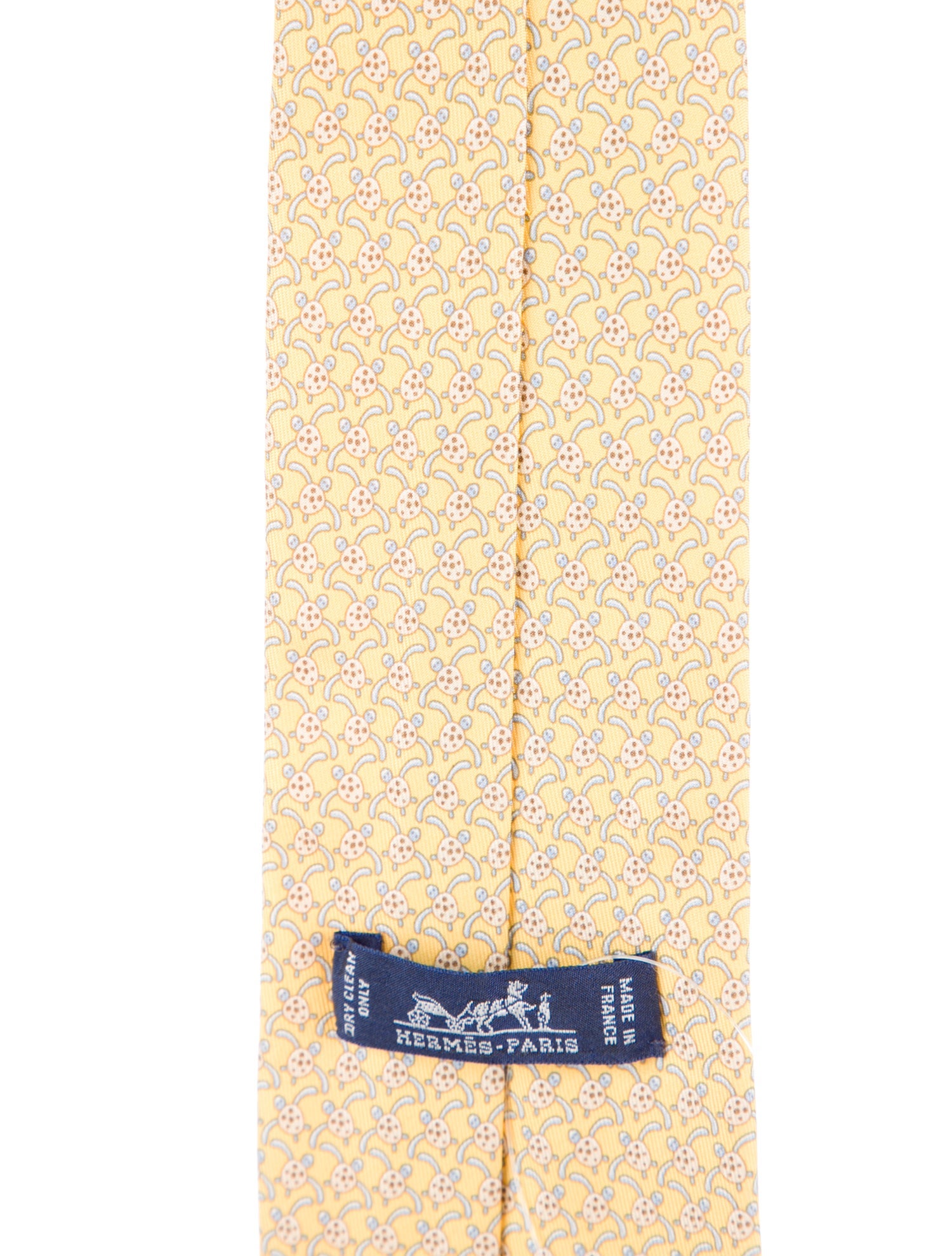 Hermès pattern silk tie