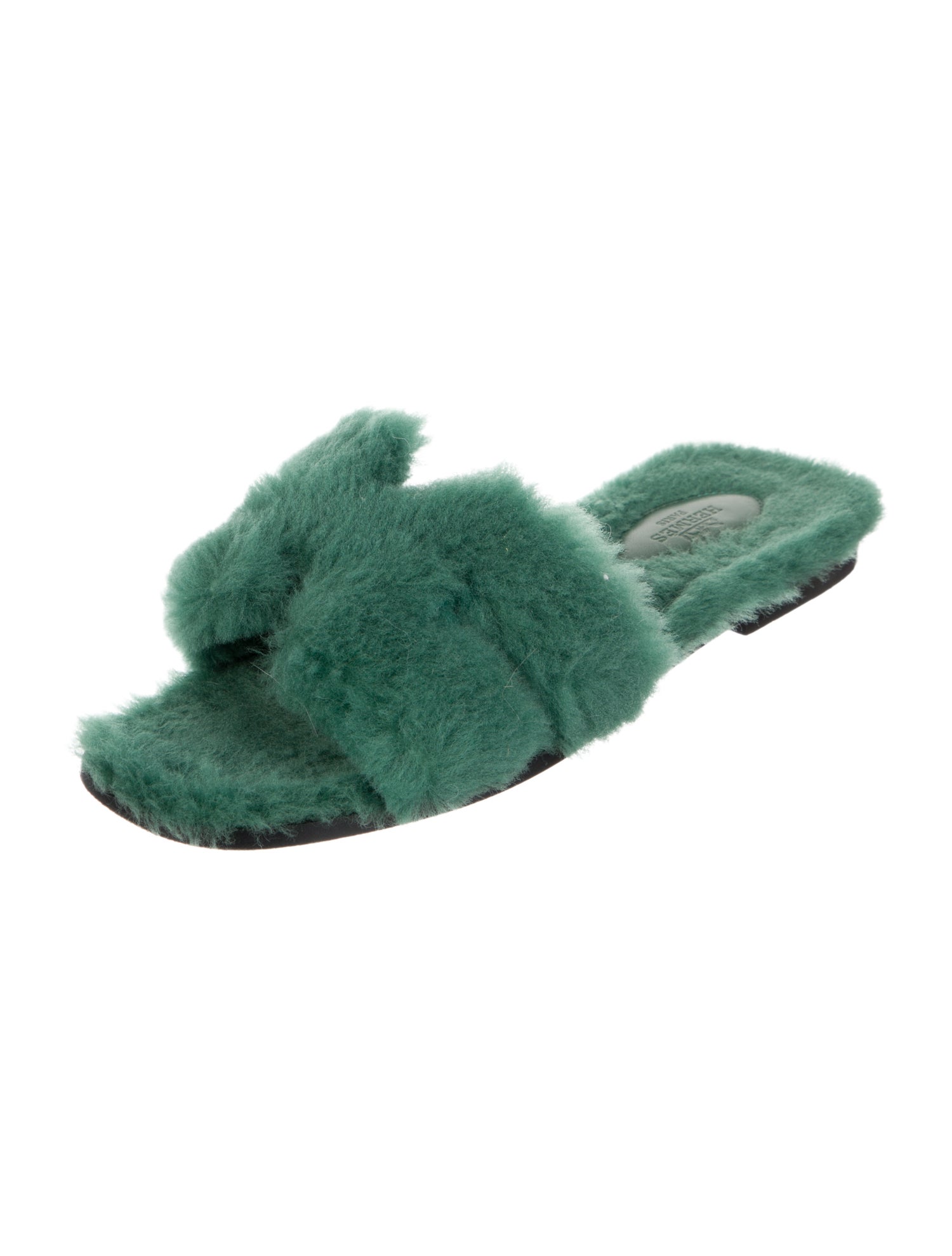 Hermès Oran Shearling Slides