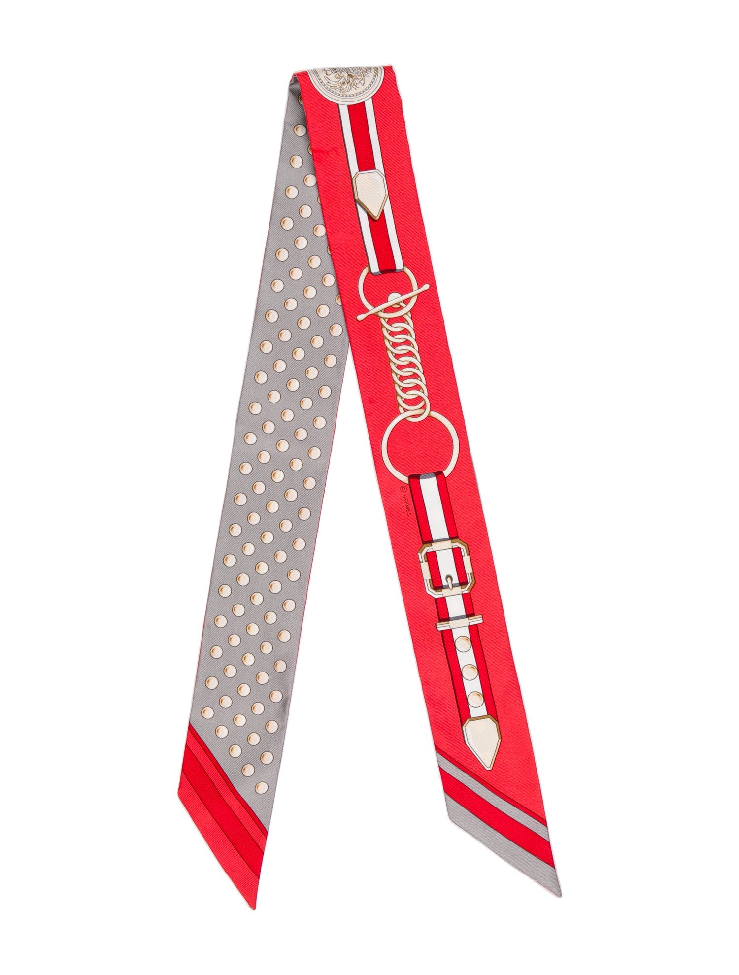 Hermès Grand Tralala Silk Twilly Scarf