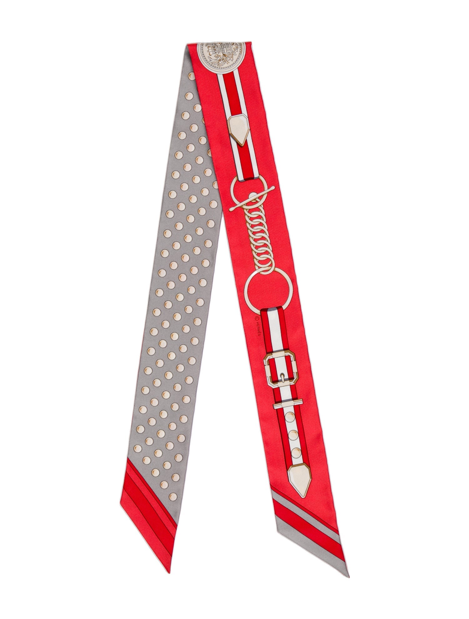 Hermès Grand Tralala Silk Twilly Scarf