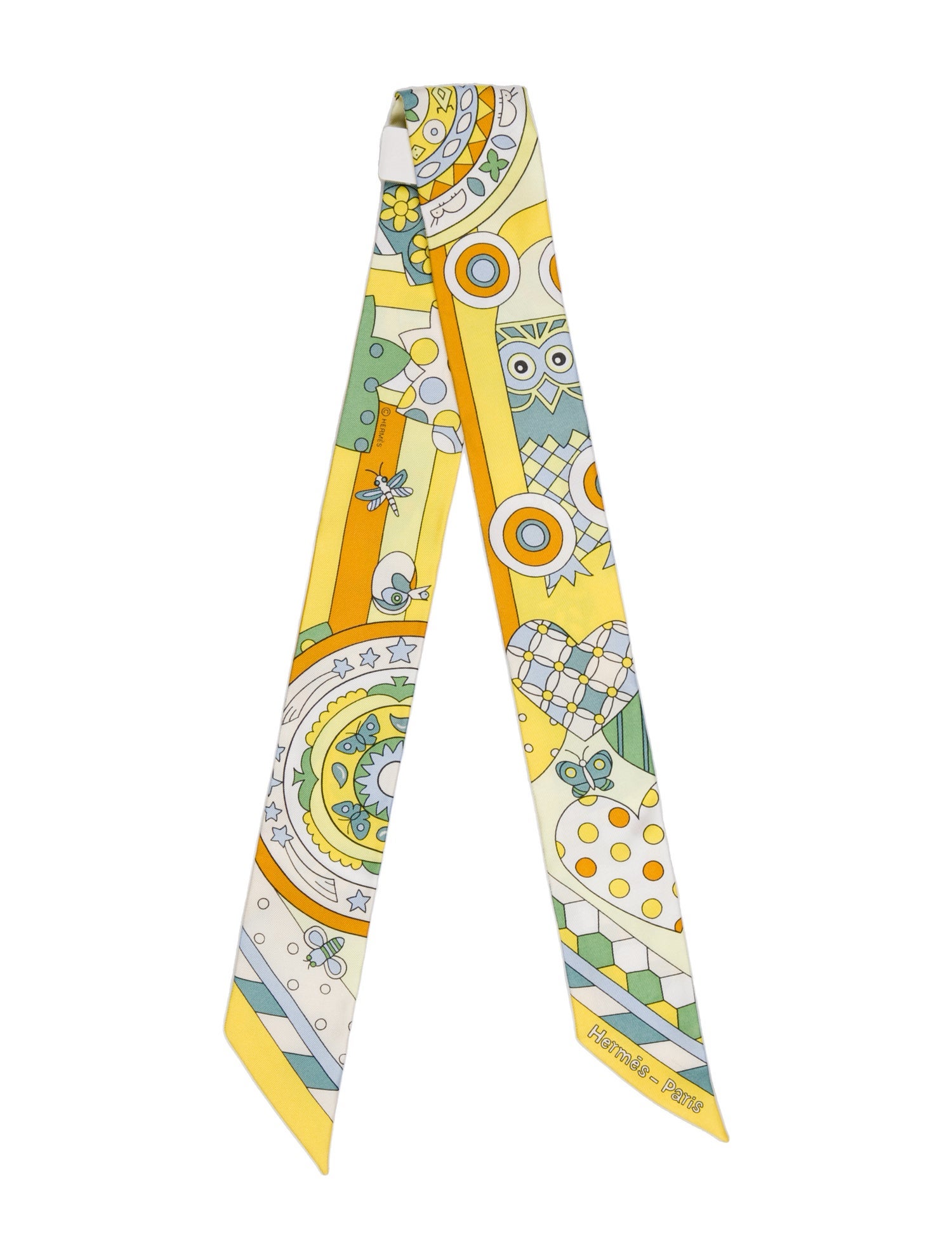 Hermès Les Murmures de la Foret Silk Twilly Scarf w/ Tags