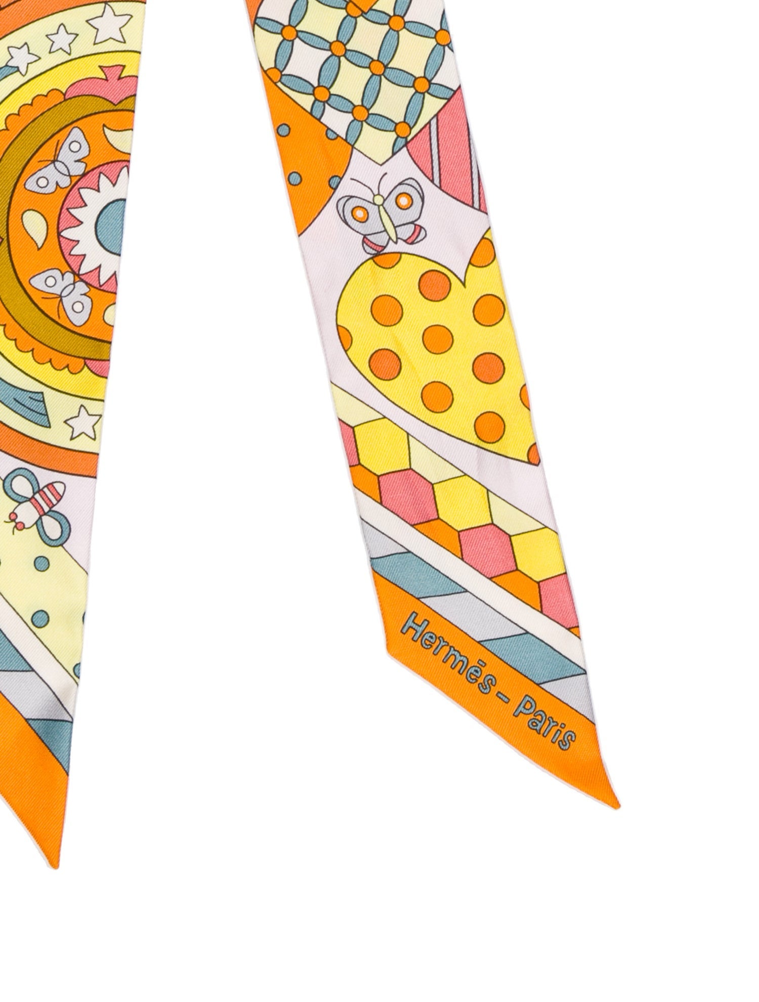 Hermès Les Murmures de la Foret Silk Twilly Scarf