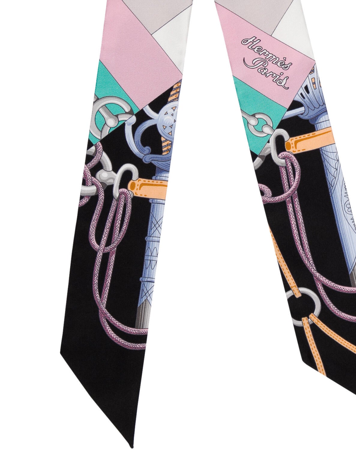 Hermès Cliquetis Silk Twilly Scarf