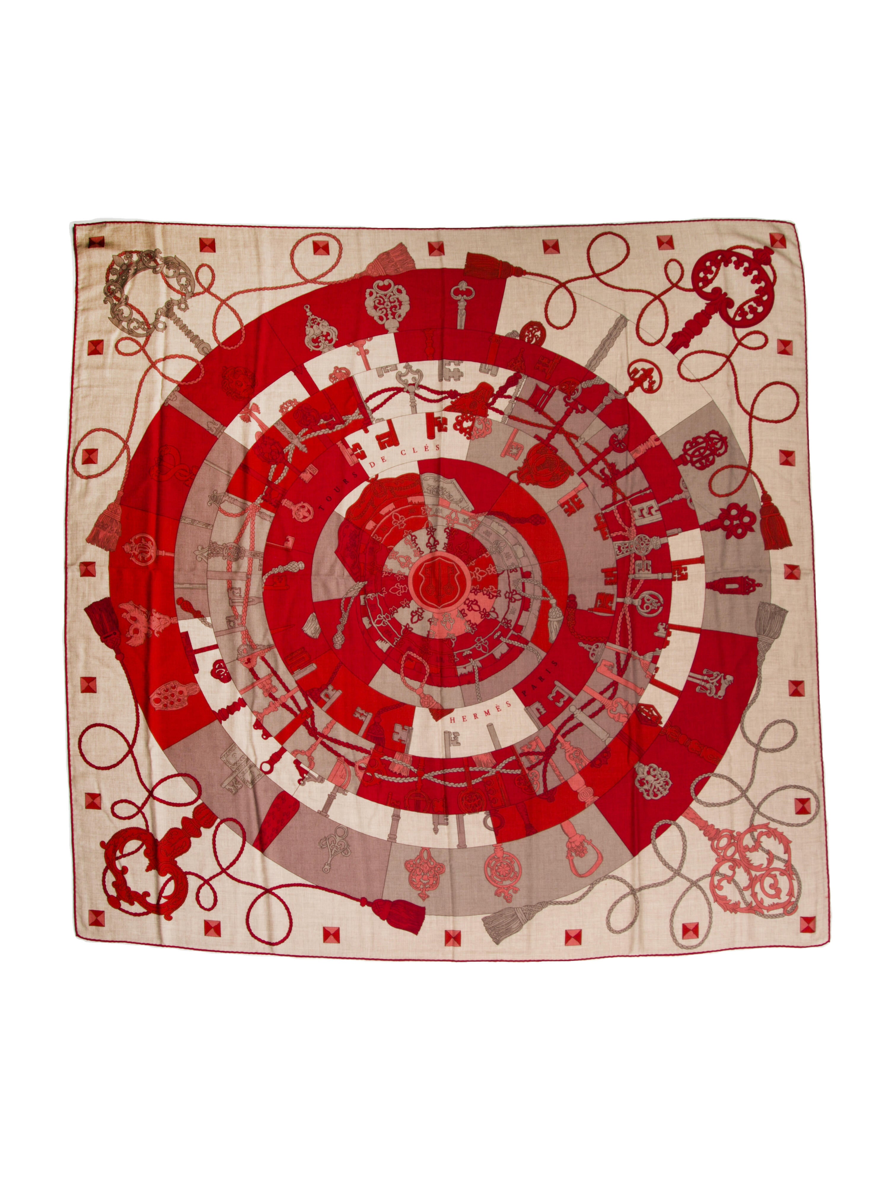 Hermès Tour De Clés Cashmere Shawl