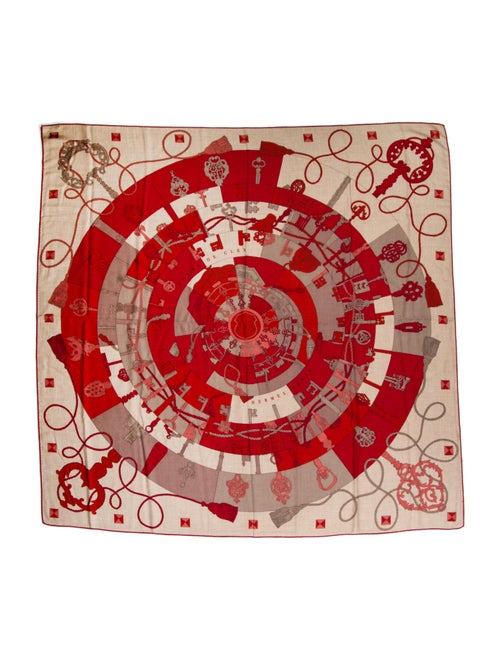 Hermès Tour De Clés Cashmere Shawl