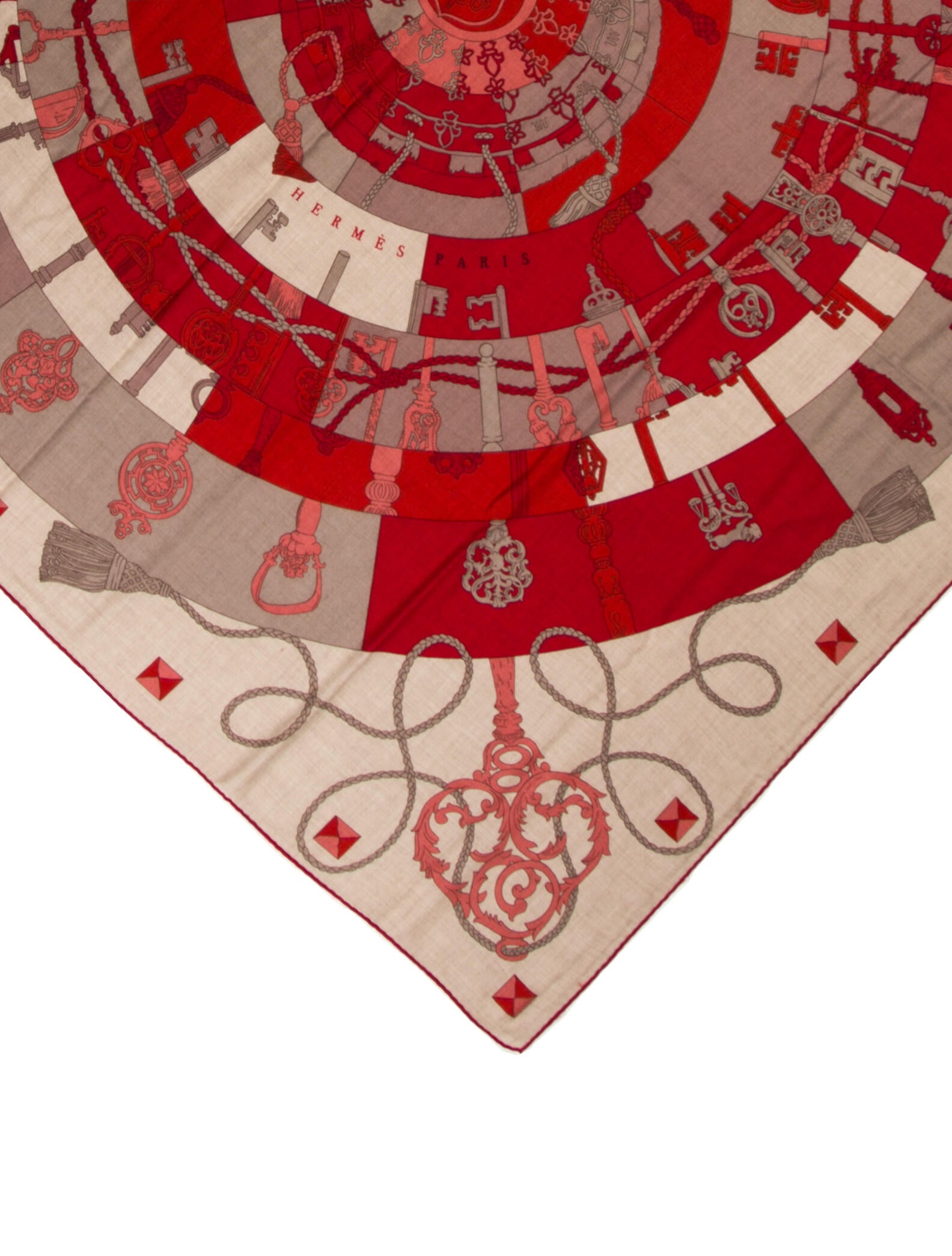 Hermès Tour De Clés Cashmere Shawl