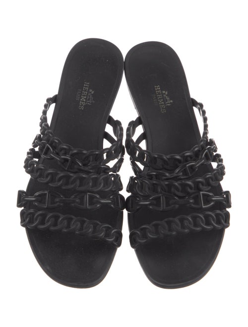 Hermès Chaîne d'Ancre Insignia Rubber Slides