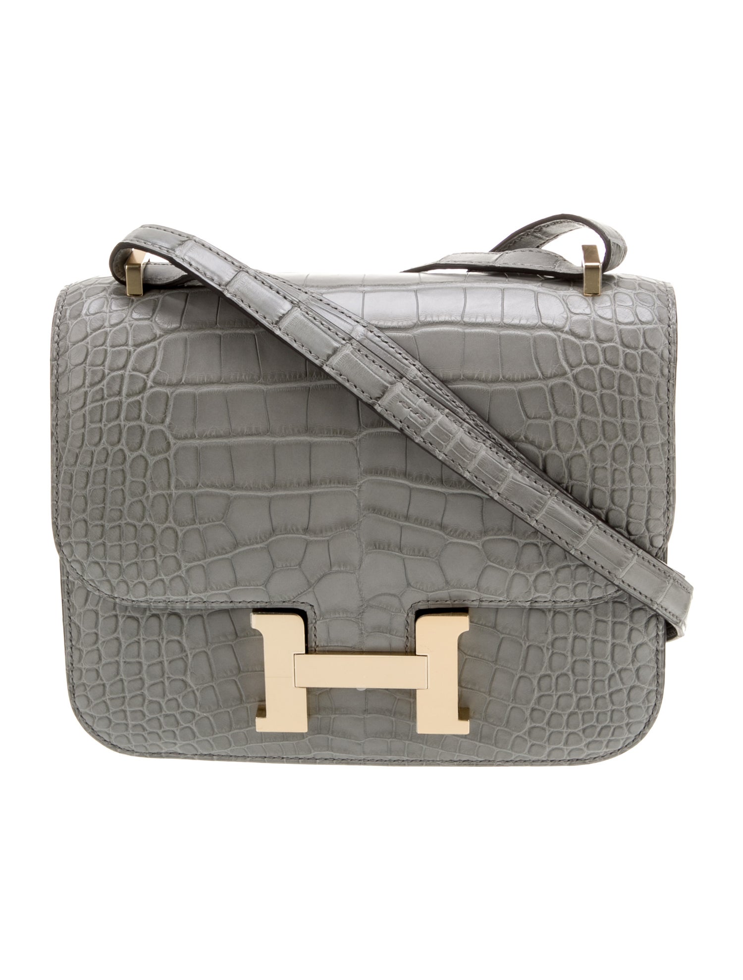 Hermès 2025 Matte Alligator Mini Constance 18
