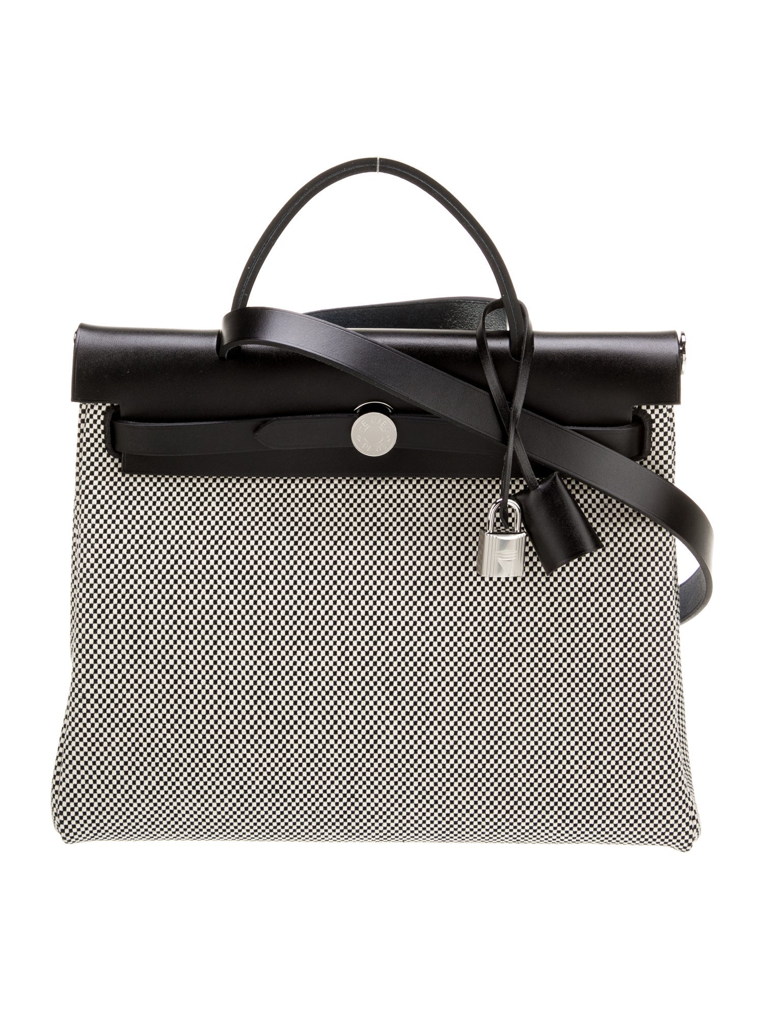 Hermès 2024 Toile Quadrille Herbag Zip 31