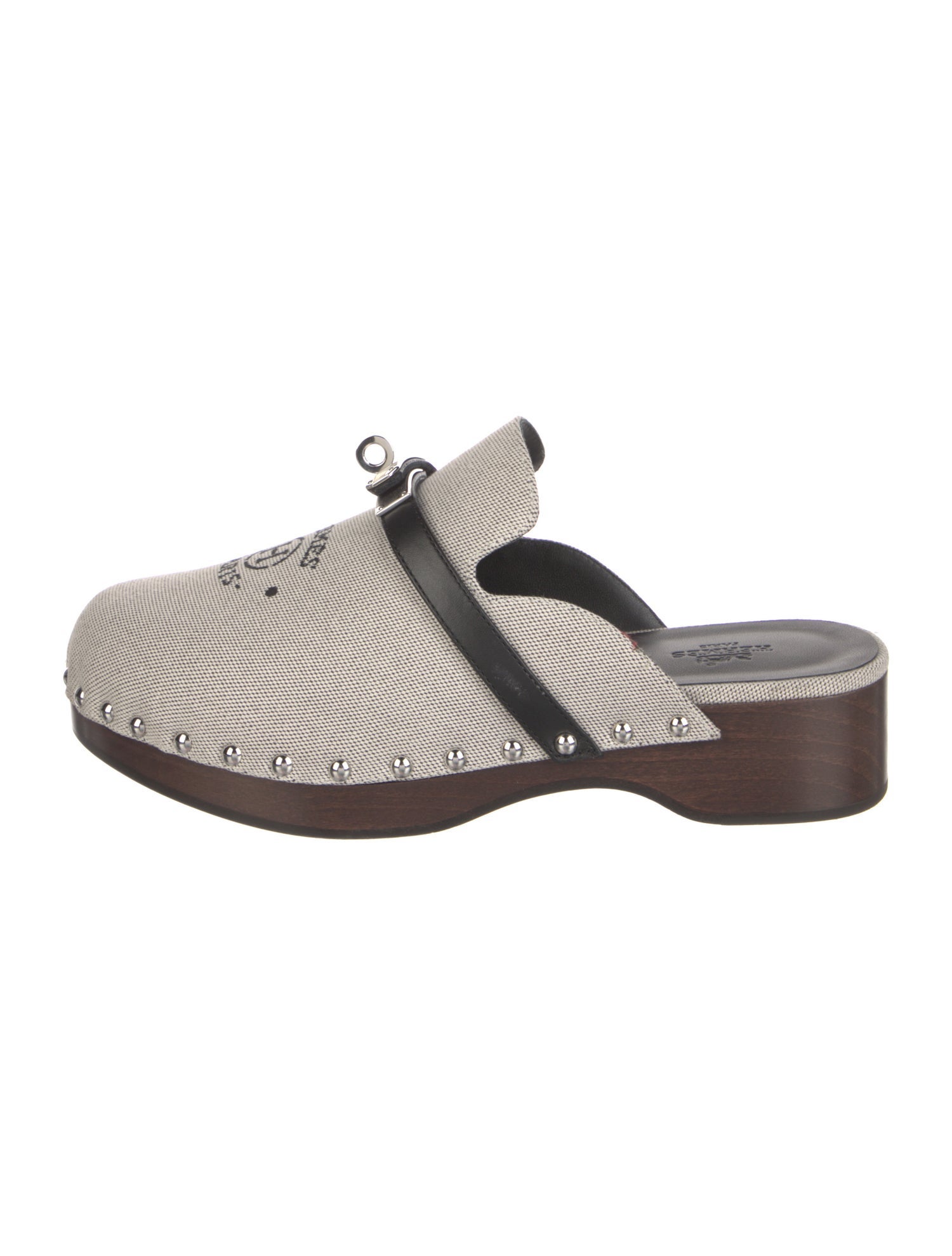 Hermès Carlotta Canvas Mules