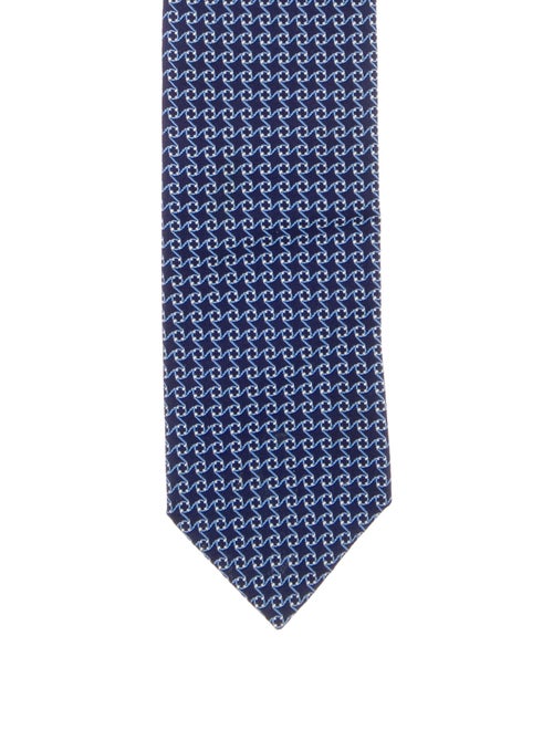 Hermès Pattern Silk Tie