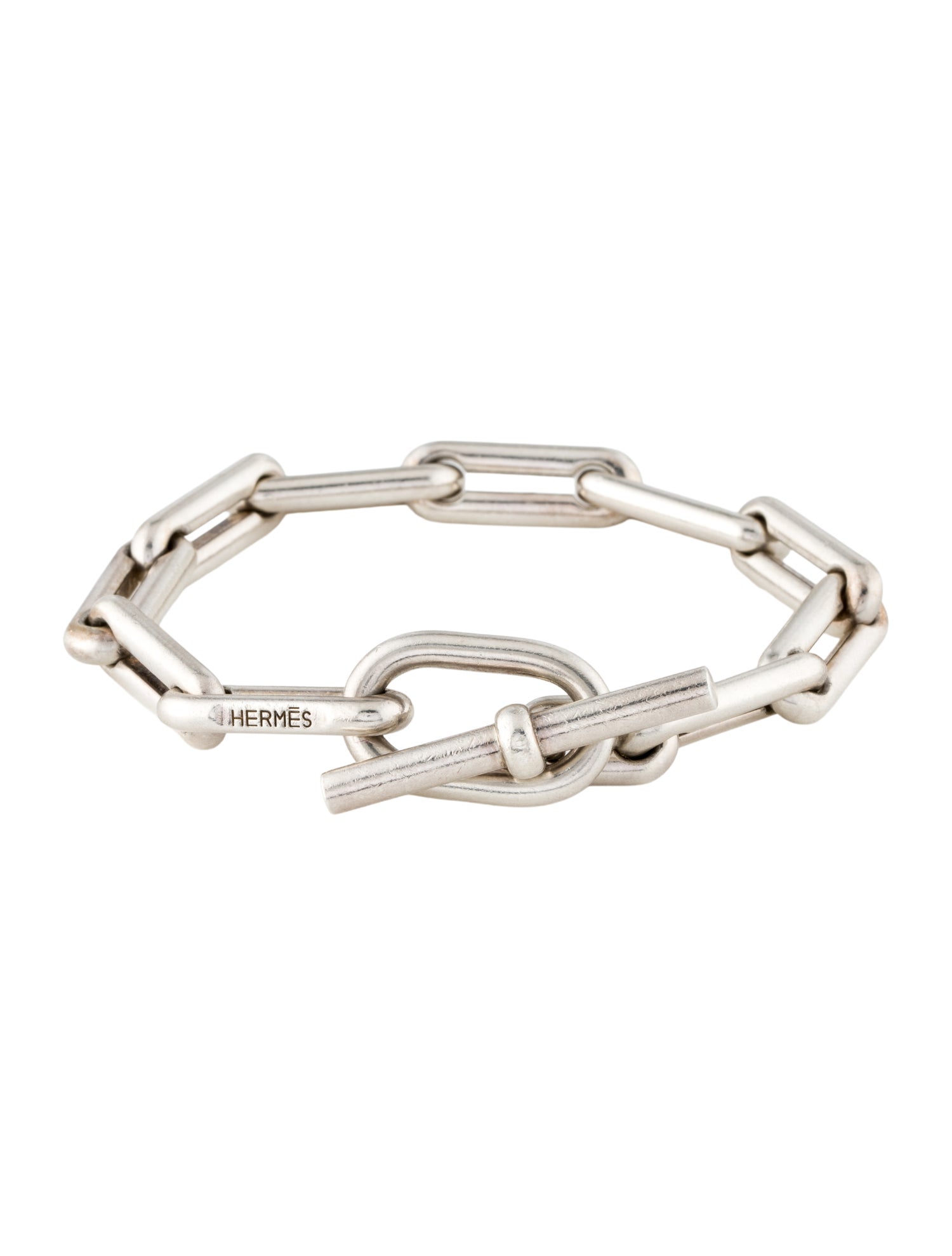 Hermès Elongated Oval Link Toggle Bracelet