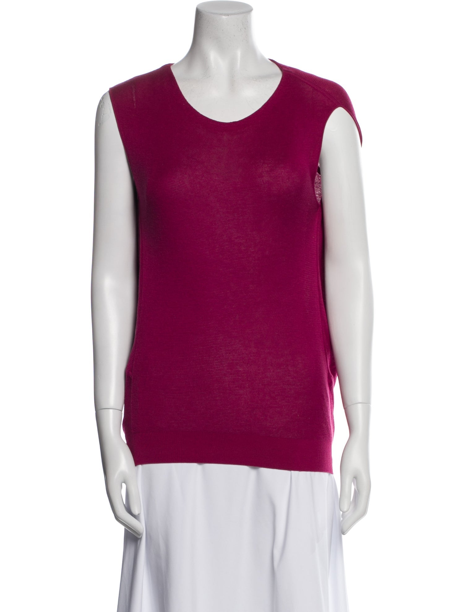 Hermès Scoop Neck Sleeveless Top