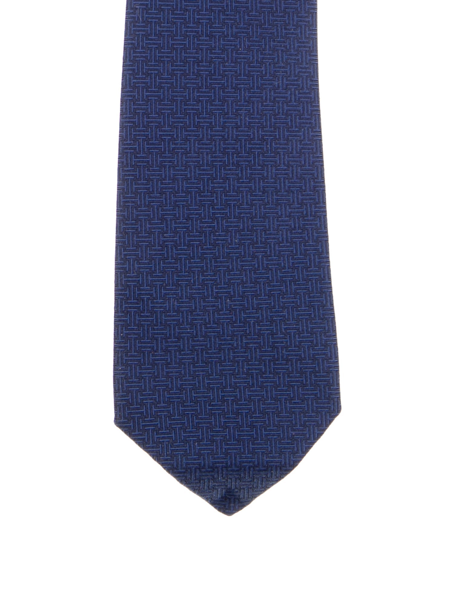 Hermès pattern silk tie