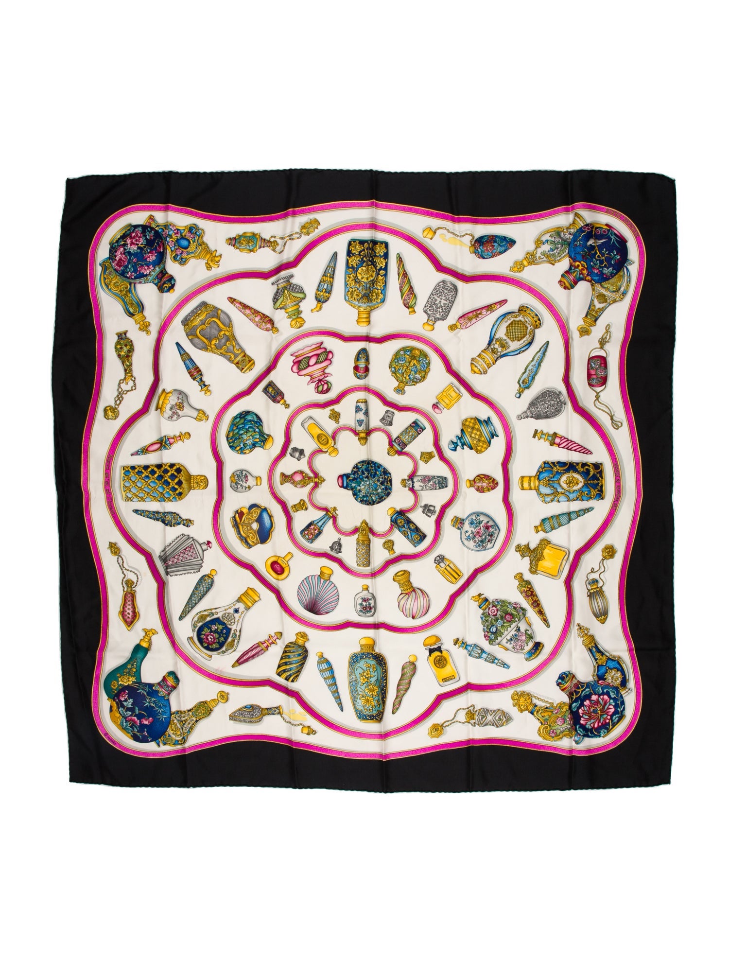 Hermès Pourvu qu`on ait L`ivesse Silk Scarf