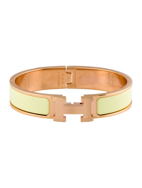 Hermès Enamel Clic H Bangle Bracelet