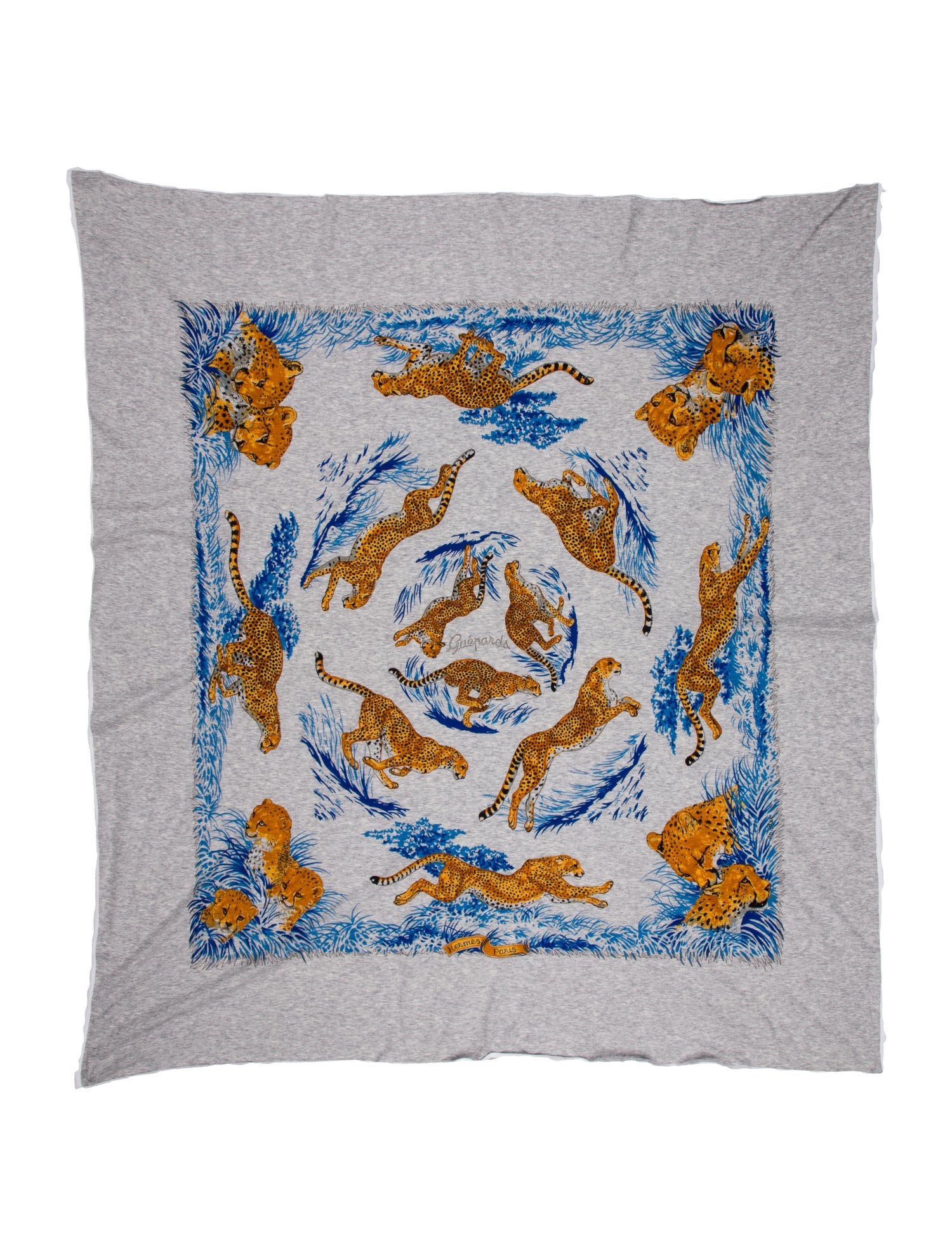 Hermès Guépards Canvas Scarf