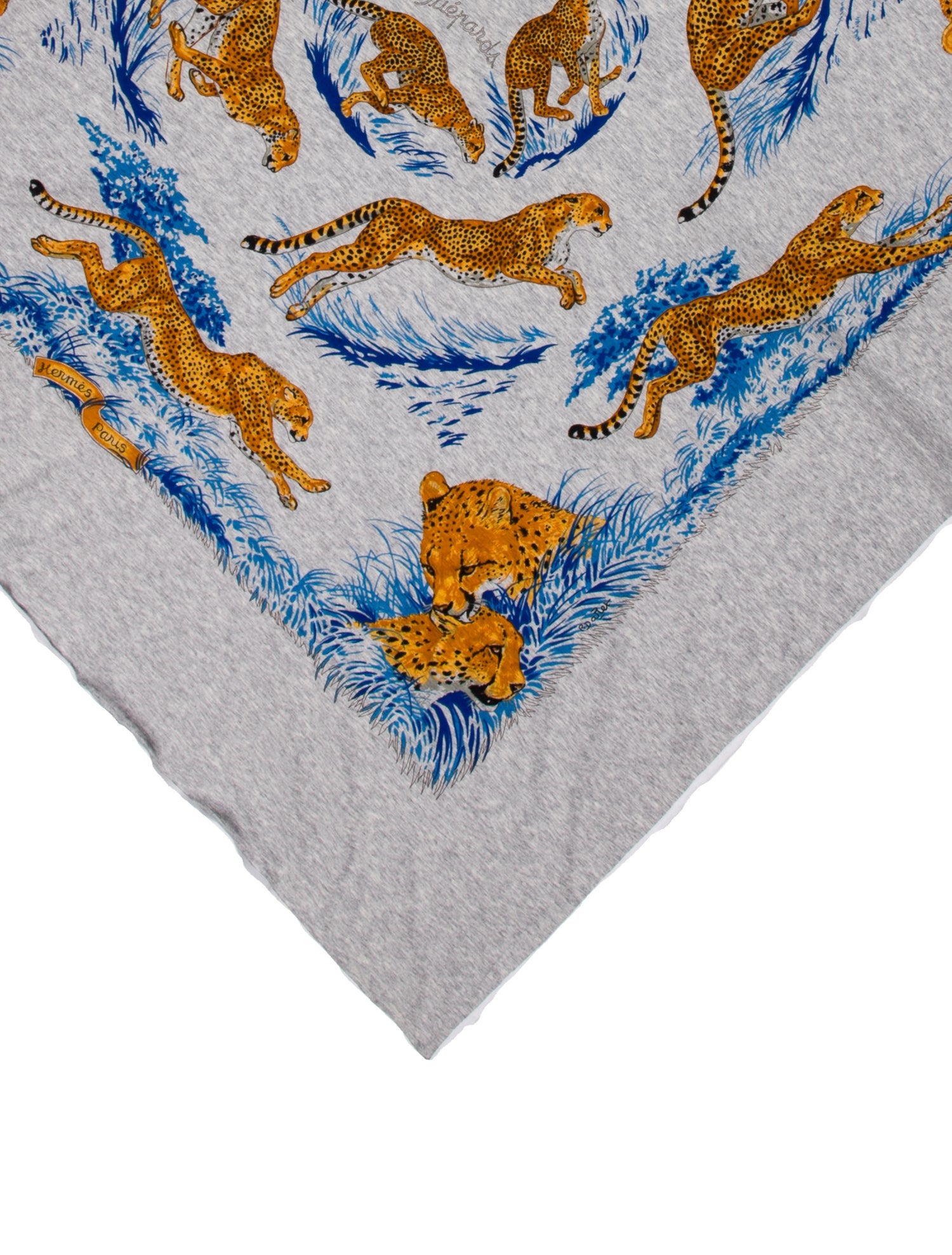 Hermès Guépards Canvas Scarf