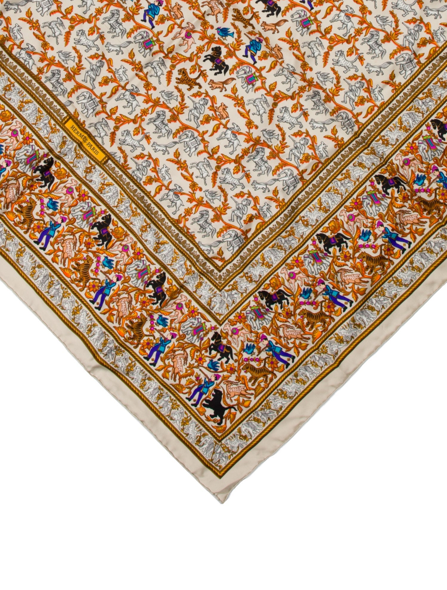Hermès Chasse En Inde Silk Scarf