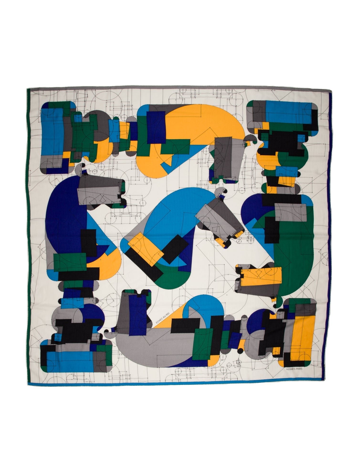 Hermès Echec au Roi Cashmere Shawl