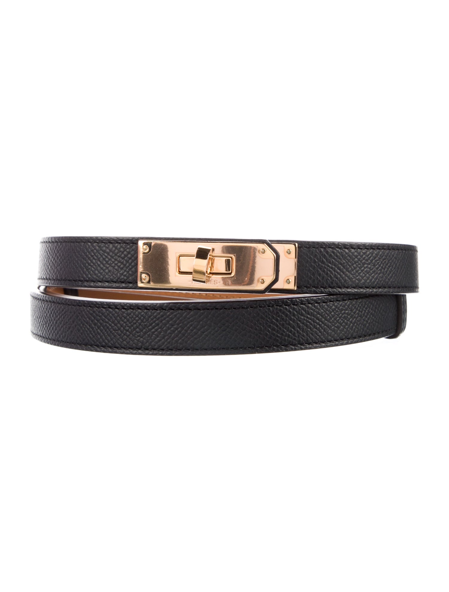 Hermès 18 mm Epsom Leather Kelly Belt