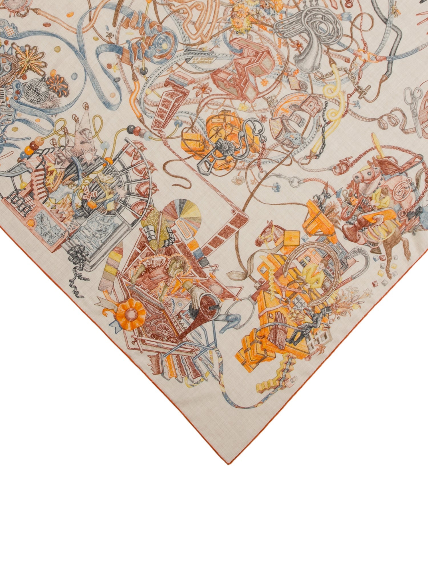 Hermès Le Monde d'Hermès Cashmere Scarf