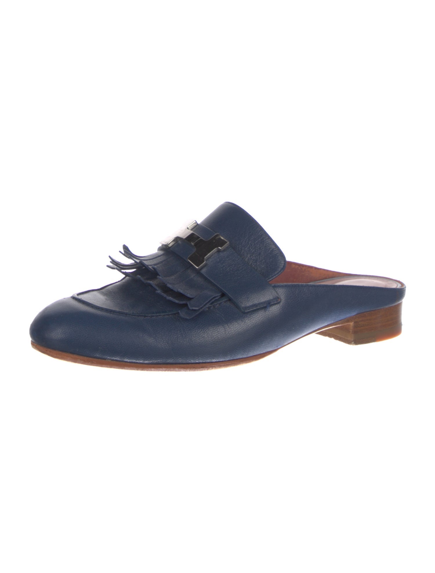 Hermès Rivoli Leather Mules