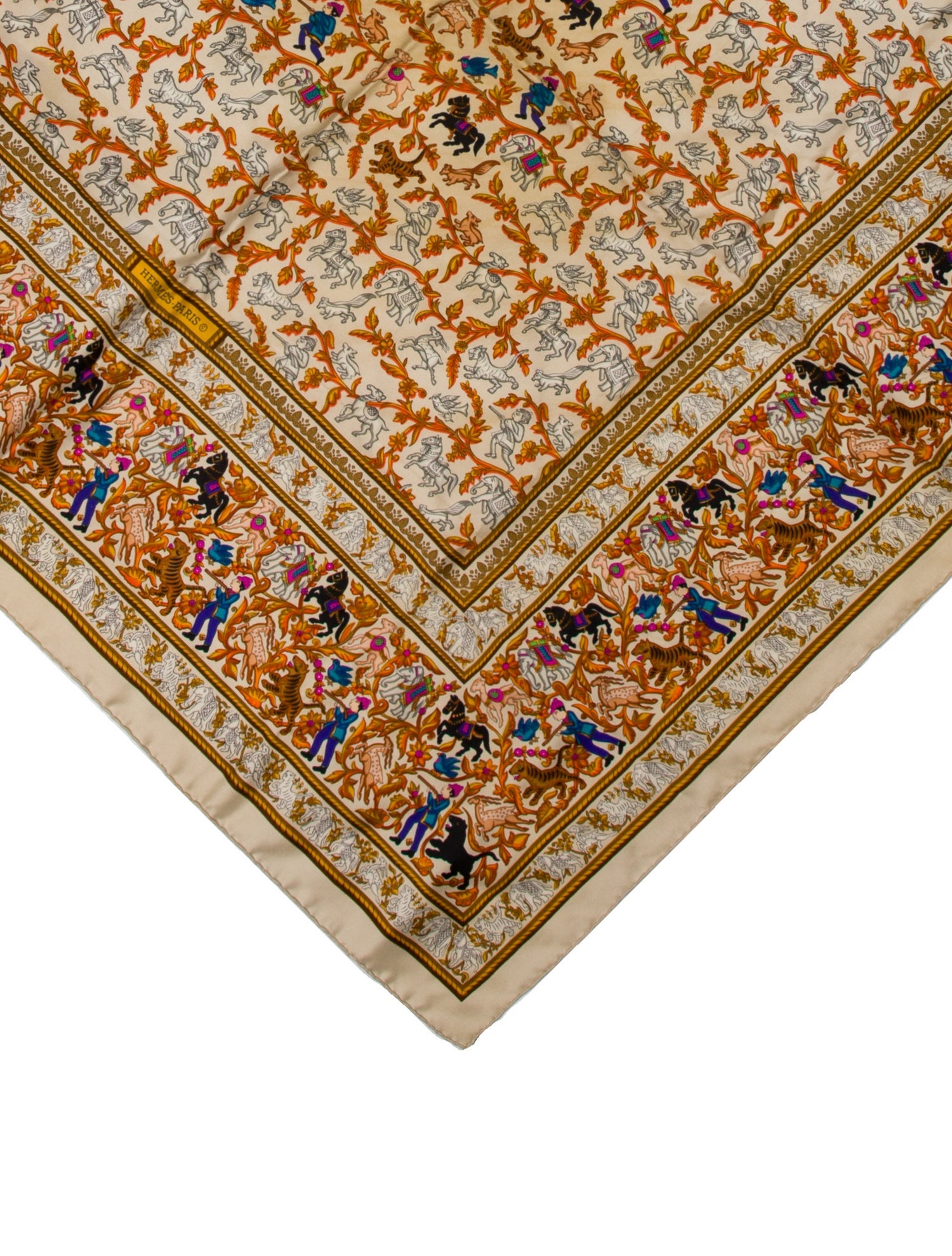 Hermès Chasse En Inde Silk Scarf