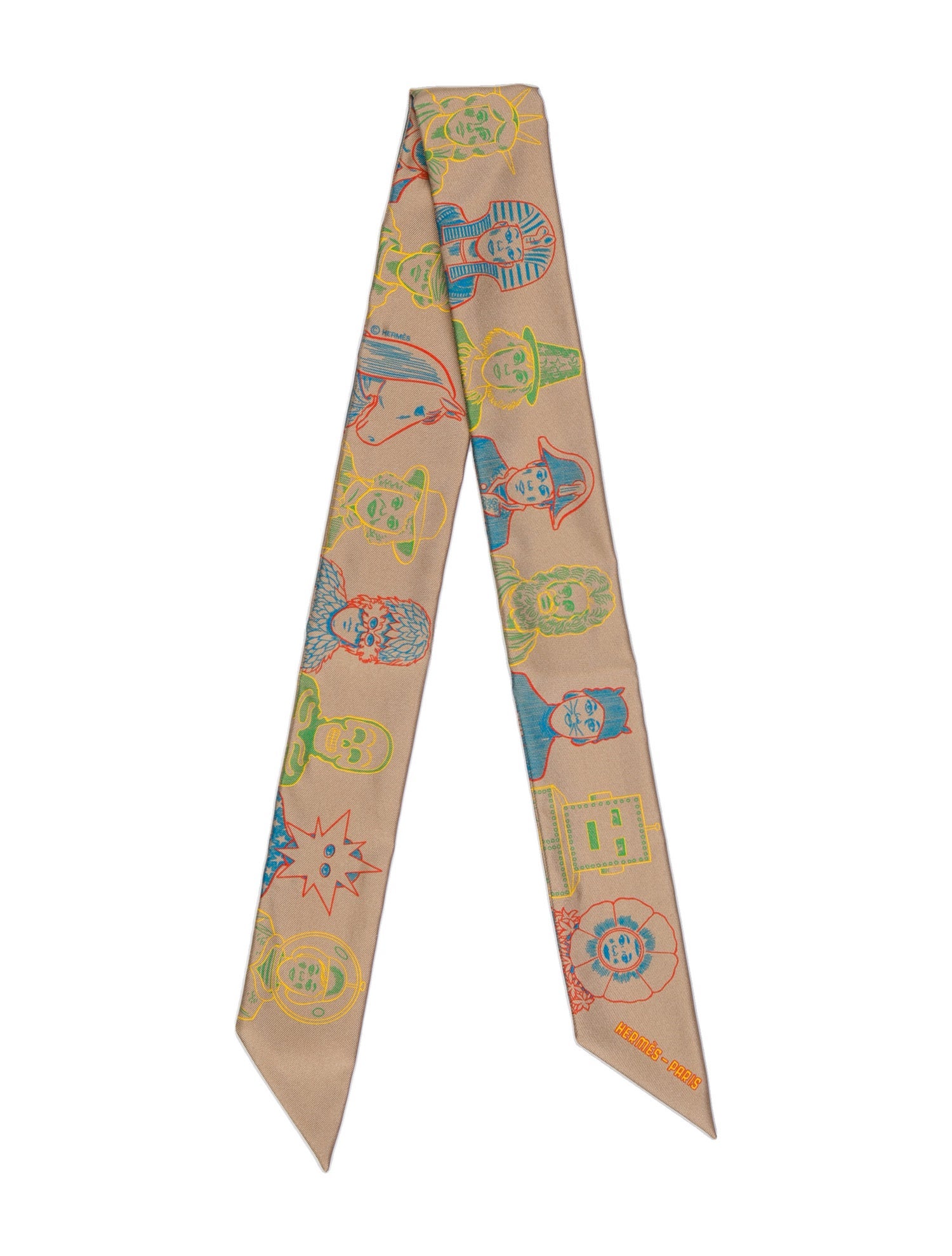 Hermès Dress Code Silk Twilly Scarf