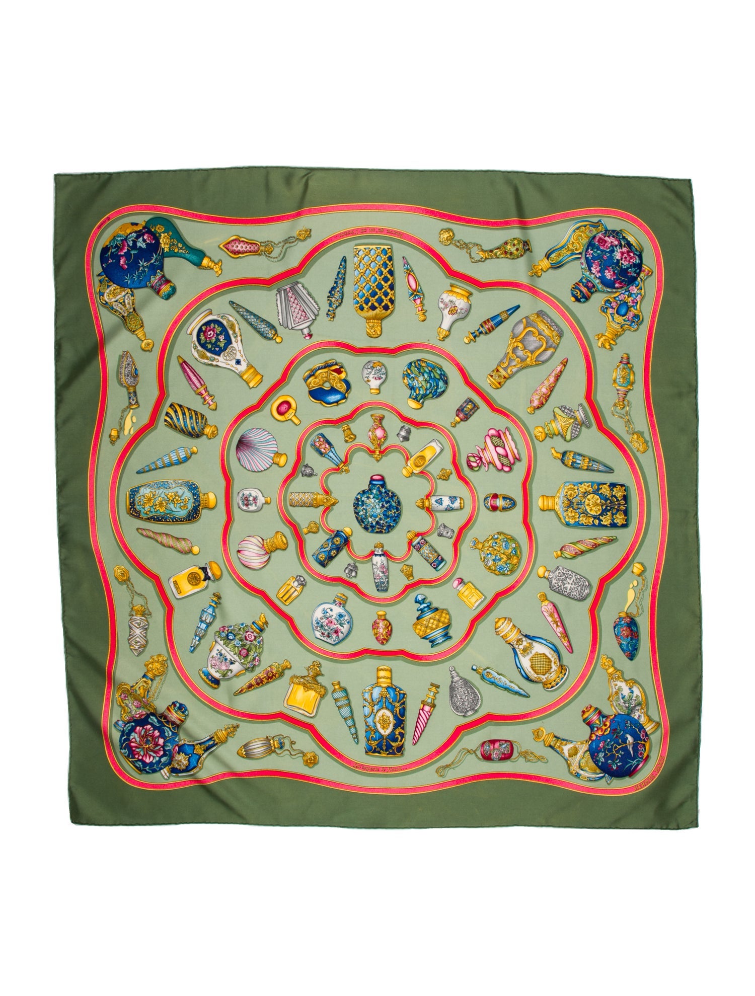 Hermès Qu'importe Le Flacon Silk Scarf